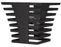 product of Spring USA XC1123-8 9"H x 6-1/2"W Rectangular Multi-Level Stand, Titanium-Coated 18/8 Stainless