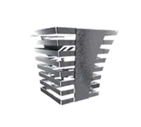 product of Spring USA XC1123 Xcessories Towers, Rectangular 9" H X 6-1/2" W, 18/8 Stainless Steel Stand