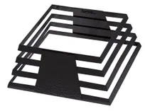 product of Spring USA XC1124-8 XCESSories Display, 4-3/8" H x 8" W, Titanium-Coated 18/8 Stainless Steel