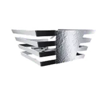 product of Spring USA XC1124 XCESSories Towers Display, Rectangular 4-3/8" H x 8" W 18/8 Stainless SteelStand