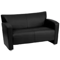 product of Flash Furniture 222-2-BK-GG - Hercules Majesty Loveseat, 51x30x31, Black LeatherSoft, aluminum feet