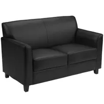 product of Flash Furniture BT-827-2-BK-GG Loveseat 52x29x32-1/4 in, Black LeatherSoft, fire-retardant, black feet