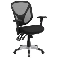 product of Flash Furniture GO-WY-89-GG Swivel Task Chair, 39"-43-3/4" Height, 250 lb, Mesh Seat, Black Base, Triple Paddle