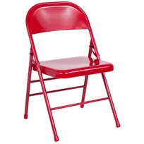 product of Flash Furniture HF3-MC-309AS-RED-GG Hercules Folding Chair, 300 lb, 18-gauge Steel Frame, Red, Commercial Use