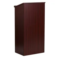 product of Flash Furniture MT-M8830-LECT-MAH-GG Lectern, 23"W x15"D x45-3/4"H, Mahogany Ledge PencilSlot Shelf Asm Req