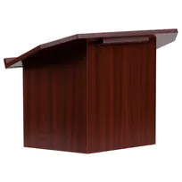 product of Flash Furniture MT-M8833-LECT-GG Portable Lectern, 27"W x 16-1/4"D x 19"H, Laminate Foldable Slanted Ledge
