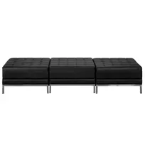 product of Flash Furniture ZB-IMAG-OTTO-3-GG Hercules Imagination Series 84" Backless Bench, LeatherSoft Upholstery, 3 Ottomans