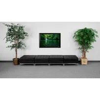product of Flash Furniture ZB-IMAG-OTTO-4-GG Hercules Imagination Series 112"W Backless Bench with 4 Ottomans, LeatherSoft Upholstery