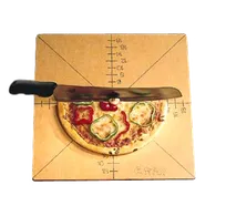 product of American Metalcraft MPCUT4 Pizza Slice Board & Guide, 20" x 20" 1/4" Wood, 4-Slice/8-Slice
