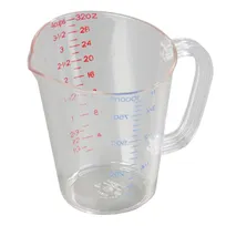 product of Carlisle 4314307 - 32oz (1qt) Clear Polycarbonate Oval Measuring Cup, Nestable, NSF