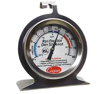 product of Cooper-Atkins 25HP-01-1 2" Dial Refrigerator Thermometer, Stainless Steel, -30°F to 86°F, 36/Case