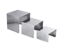 product of Spring USA XC3198*3 XCESSories Riser Set 8"x8"x8", 7"x7"x6", 6"x6"x4" Stainless Steel - Set