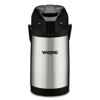 product of Waring WCA22 Café Deco Airpot, 2.2 L (74 oz) Steel Liner, Lever Lid, 5-1/2"Wx7-1/2"Dx12-1/4"H