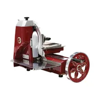 product of Berkel 330M-STD Flywheel Meat Slicer, 13" Chromium-Plated Knife, Automatic Feed, Steel & Aluminum, Red, NSF Certified