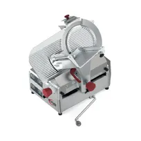 product of Axis AX-S13GAIX Commercial Meat Slicer – 13” Carbon Steel Blade, Gear-Driven, 0.60 HP, 120V, Auto Feed, 0‑1” Thickness