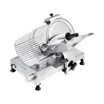 product of Rheninghaus SST14-Q Meat Slicer - 14" Chromed Alloy Knife, 1/4 HP Motor, Manual Gear Drive, Gravity Feed, 115V