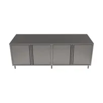 product of BK Resources CST-36120H 120" Cabinet Base Hinged Doors Work Table with 4 Doors