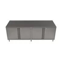 product of BK Resources CST-3684HL 84" Cabinet Base Hinged Doors Work Table with Lock