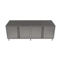 product of BK Resources CST-3696HL2 96" Cabinet Base Dual Access Hinged Doors Work Table w/ (2) 4 Doors & Locks
