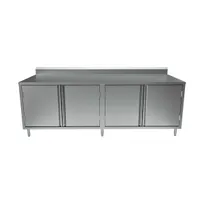 product of BK Resources CSTR5-36120H 120" Work Table, Cabinet Base with 4 Hinged Doors