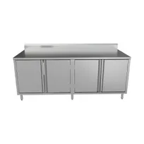 product of BK Resources CSTR5-3684H 84" Work Table, Cabinet Base with Hinged Doors
