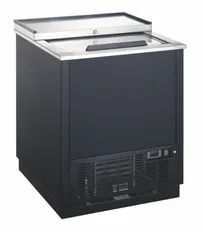 product of Drago America DRGF25 Bottle Cooler, 4 Cu Ft, 26.4"Wx26.6"Dx34.3"H, Black, Lid, 0-7°F, 1/3 HP 115V