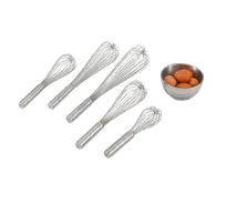 product of Vollrath 47255 Piano Whip - 10" Stainless Steel, 4-5/8" Comfort-Nub Handle, Welded Wire, NSF