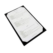 product of Winco LMS-814BK Menu Cover, Single, Legal Size, Holds 8-1/2" X 14" Paper