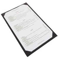 product of Winco LMS-814GY Menu Cover, Single, Legal Size, Holds 8-1/2" X 14" Paper