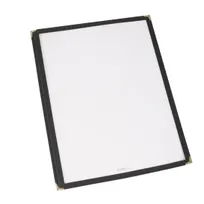 product of Winco PMC-14K Menu Cover, Single, Overall 9-3/8" X 14-7/8", Holds 8-1/2" X 14" Paper