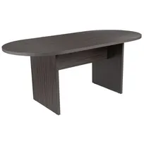 product of Flash Furniture GC-TL1035-GRY-GG 6ft Rustic Gray Conference Table, 72in Wide, 29in High, Smooth Laminate Top