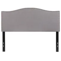 product of Flash Furniture HG-HB1707-F-LG-GG Lexington Headboard, Full Size, Fabric, Light Gray