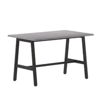 product of Flash Furniture MT-M4830-LTGRY-ABF-GG Redmond Conference Table, 48"W x 30"D, Gray Oak, Rectangular, 1" Thick Top, Powder Coated Steel Base