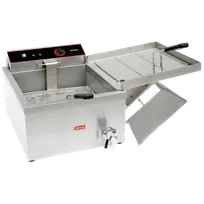 product of Omcan USA 48522 Countertop Electric Deep Fryer Full Pot, 25 Ibs, 208-240v/60/1-ph, Stainless Steel