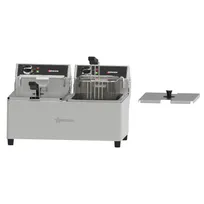product of Omcan USA 48585 24" Countertop Electric Deep Fryer, Split Pot, 40 Ibs, 240v/60/1-ph