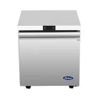 product of Atosa USA AUF27SD 27" One Solid Door Undercounter Freezer, Stainless Steel, 6.4 cu. ft.