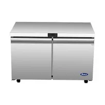 product of Atosa USA AUF48SD 48" Two Solid Door Undercounter Freezer, Stainless Steel, 11.8 cu. ft.