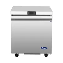 product of Atosa USA AUR27SD 27" One Solid Door Undercounter Refrigerator, Stainless Steel, 6.4 cu. ft.