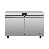 product of Atosa USA AUR48SD 48" Two Solid Door Undercounter Refrigerator, Stainless Steel, 11.8 cu. ft.