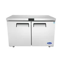 product of Atosa USA MGF8406GR 48" 2-Door Undercounter Freezer, Stainless Steel, 13.38 cu. ft.
