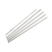 product of Winco SSTW-8S Drinking Straw Set, 1/4" Dia x 8-1/2" H Stainless, Dishwasher Safe - 5/Set
