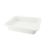 product of CAC China BF-102 Food Pan - 12-3/4" x 10-3/8" x 2-1/2", Porcelain, White, Dishwasher & Oven Safe