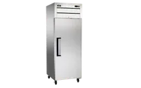 product of Omcan USA 50114 32" 1-Door Solid Door Reach-In Refrigerator, 21.5 cu. ft., Top Mounted, Stainless Steel