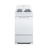 product of Summit RE203W Electric Range, 20"W, 2.3 Cu.Ft. Oven Capacity