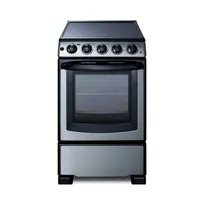 product of Summit REX2071SSRT Electric Range, 20"W, 2.3 Cu.Ft. Oven Capacity