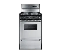 product of Summit TEM130BKWY Electric Range, 20"W, Digital Clock, Black Exterior Finish