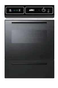 product of Summit TEM715DK Residential Wall Oven, 115V Electric, 24" Wide, Black Glass Door
