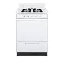 product of Summit WLM610P Gas Range, Lp Gas, 24"W, 2.92 Cu. Ft. Oven Capacity, Backguard