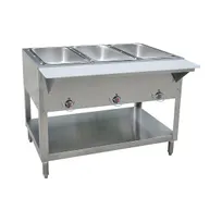 product of BK Resources STE-NG-3 Natural Gas Hot Food Table, (3) Wells