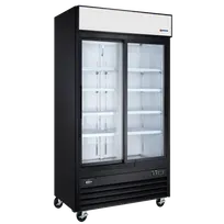 product of Omcan USA 50131 - 40" Merchandiser Refrigerator, 31.5 cu.ft, Sliding Glass Doors, 115V/60Hz